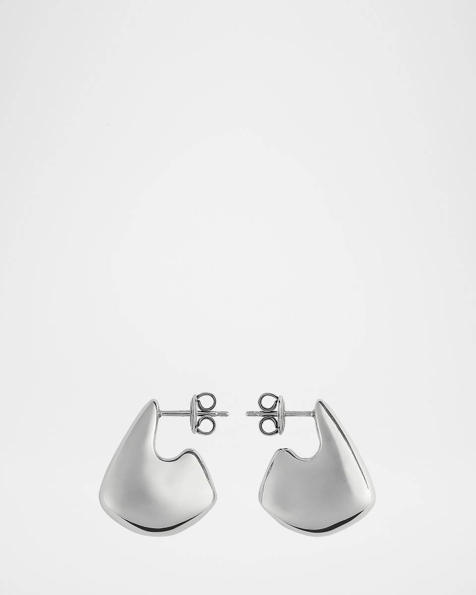 Sterling Silver Sculpted Earrings